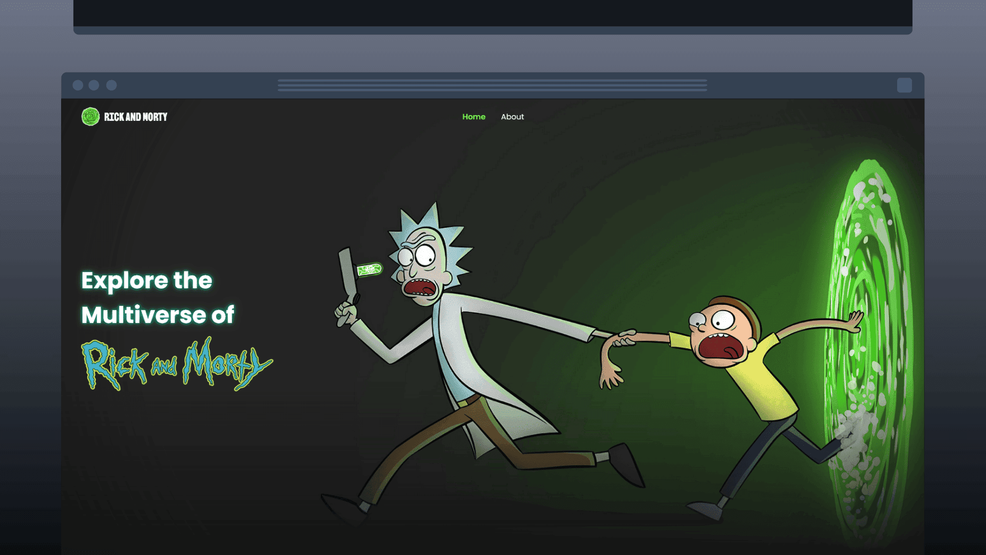 Rick and Morty Explorer