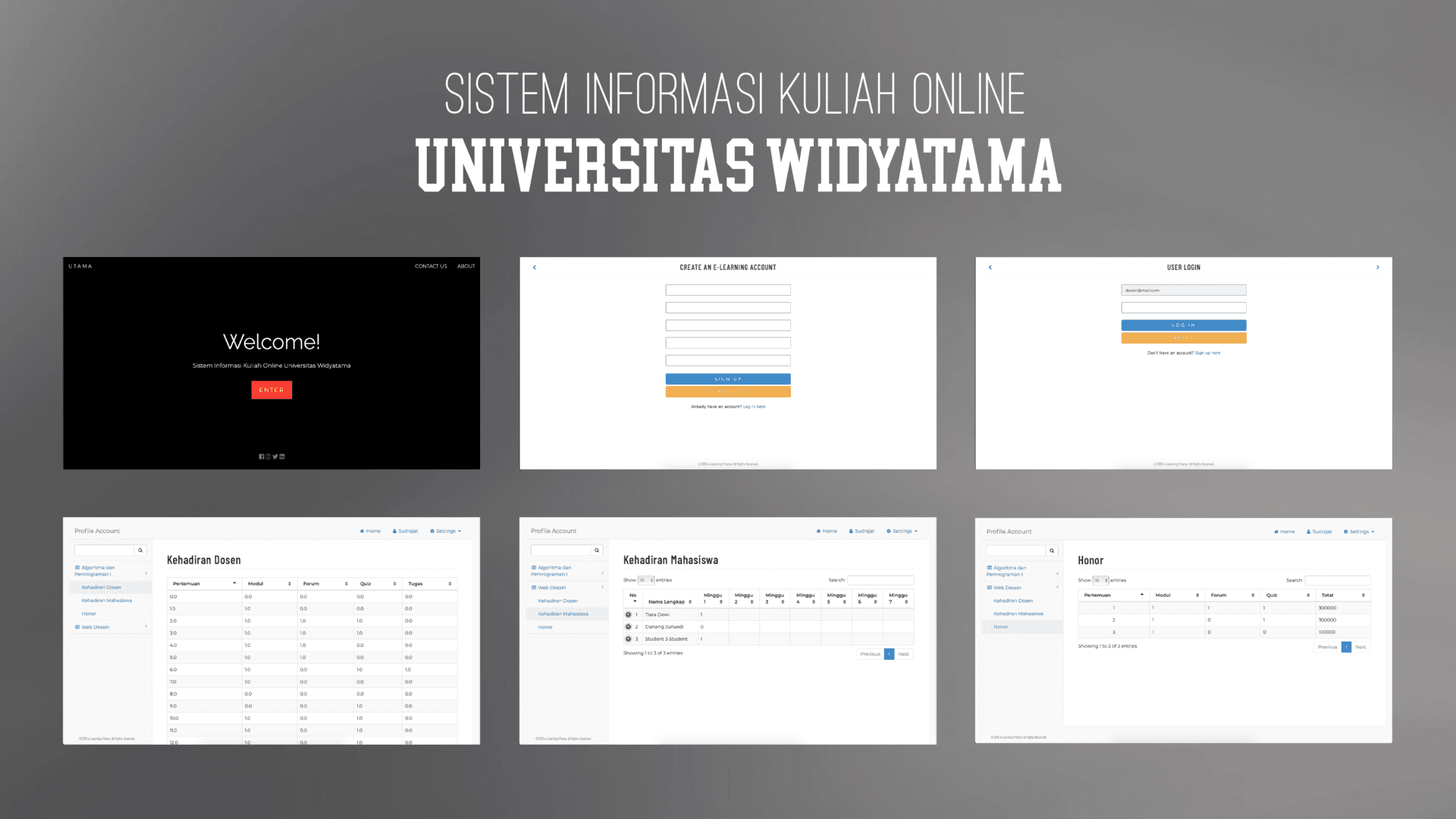 Internship: E-learning Attendance